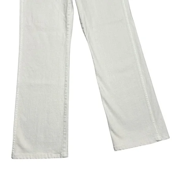 Khaite Jeans Womens Size 30x29 White Danielle High Rise Straight Denim - Picture 4 of 9